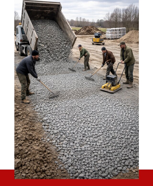 Устройство щебеночной подушки в Лянторе от 4607 р. ПРОНЕРУДЛнт